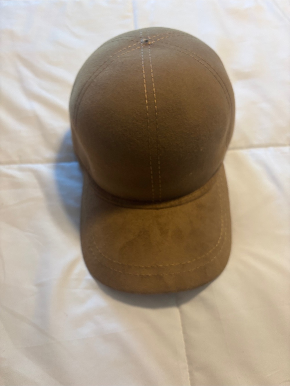 Ethos Classic Men's Brown Wool Baseball Cap